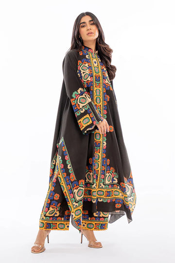 Black Kaftan 2 Piece Suit for Women