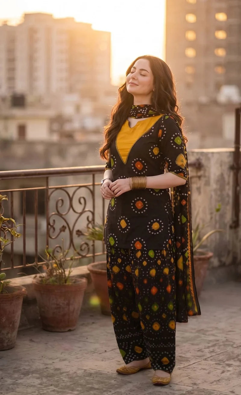 Chunri Print 3 Piece Lawn Suit for Women
