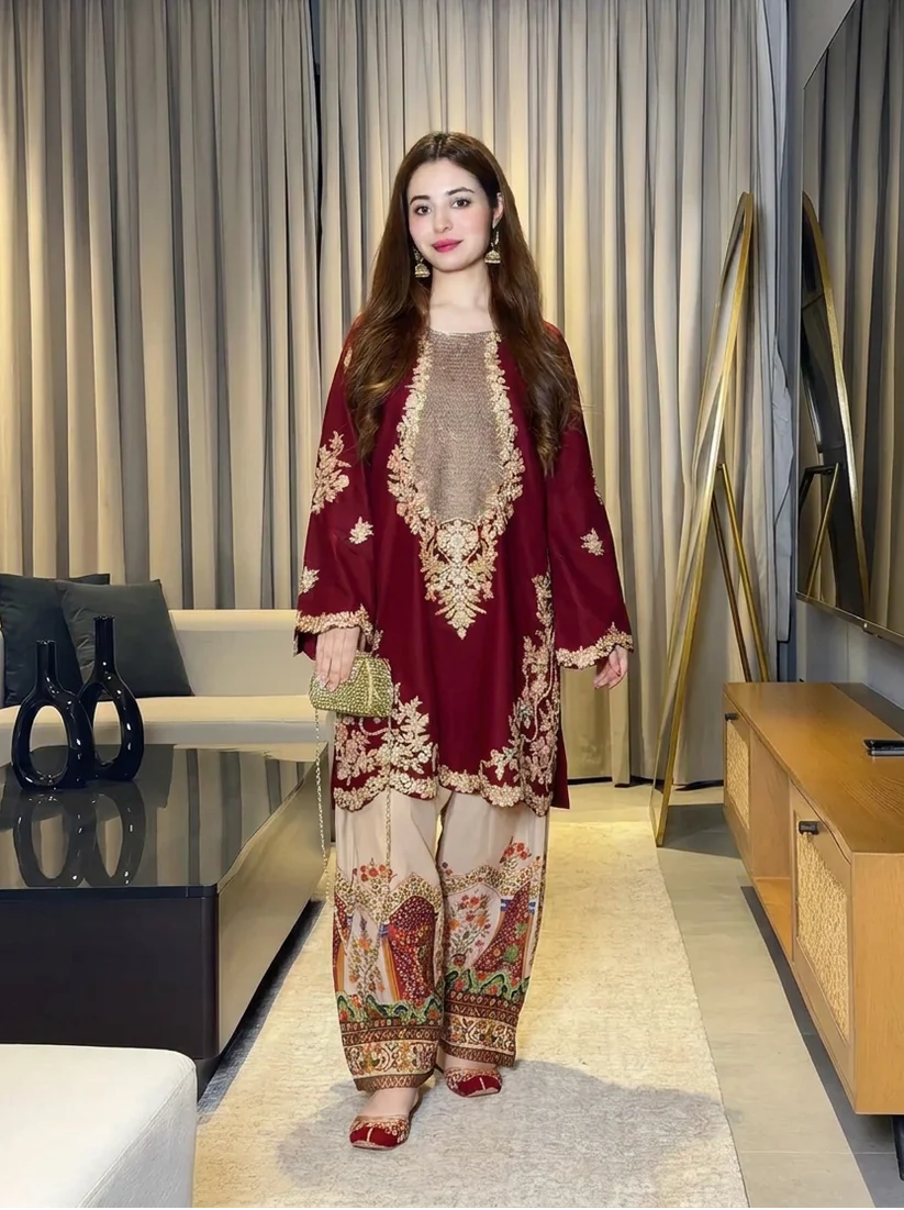 Most Trending Embroidery 2 Pcs Suit